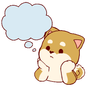 考える犬